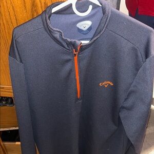 Callaway Charcoal and Orange Pullover